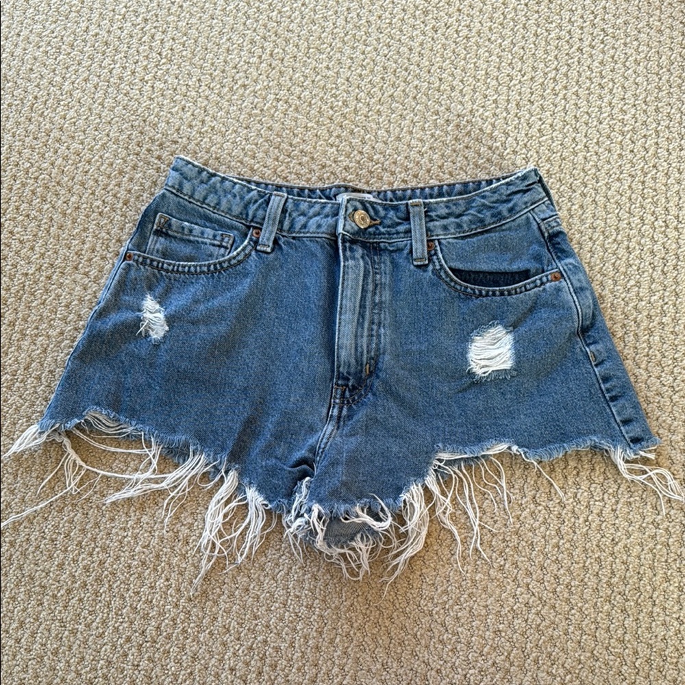 Forever 21 Blue Vintage Jean Shorts
